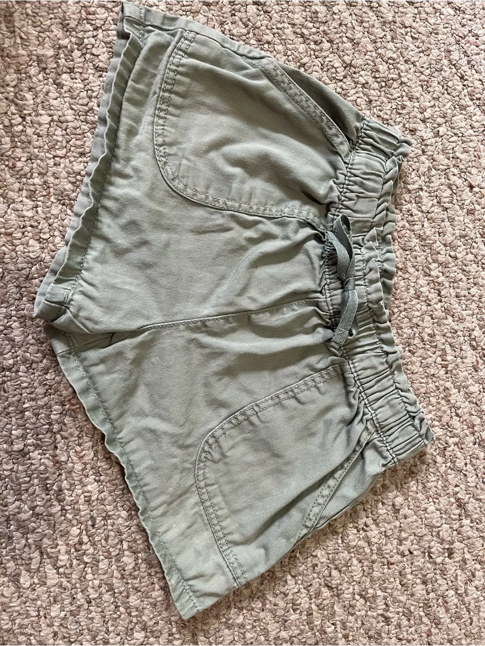 Grils Olive Drawstring Utility Shorts